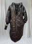 Дълго черно яке с ефектни маншети (Гръцки мотив) , снимка 2