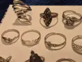 Сребърни пръстени, съветски различни, снимка 17