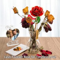 Нова роза с 1 любовна рамка за снимка Подарък за жена Годишнина 8 март, снимка 7 - Други - 35947843