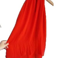 Jane Norman - червена туника/рокля от шифон, снимка 3 - Туники - 34326403
