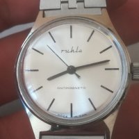 Мъжки часовник Ruhla. Made in GDR. Vintage watch. Механичен механизъм. Рухла , снимка 1 - Мъжки - 41944511