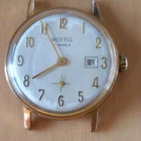 Позлатен съветски механичен часовник Восток 17 jewels, снимка 1 - Мъжки - 41015622