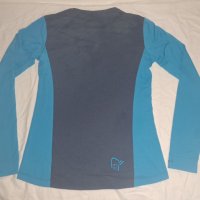 Norrona W Fjora Equalizer Lightweight Long Sleeve Ocean Swell  (L) дамска спортна блуза, снимка 5 - Спортни екипи - 42122002