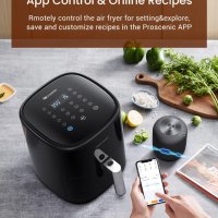 Фритюрник с горещ въздух Air Fryer Proscenic T22, 5л., Smart - НОВО, снимка 3 - Фритюрници - 41512554