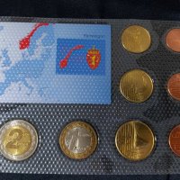 Пробен Евро сет - Норвегия 2004 от 8 монети, снимка 2 - Нумизматика и бонистика - 44265513