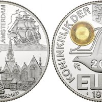 200 евро 3унции сребърна монета със златна холограма “Ян Питерсзоон Свеелинк“ 1997, снимка 1 - Нумизматика и бонистика - 42274458