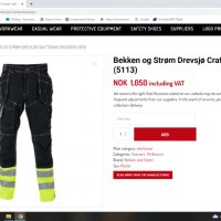 Bekken & Strom BUKSE HANDVERK Work Wear размер XXL -XXXL работен панталон W1-20, снимка 2 - Панталони - 40100698