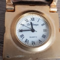 Миниатюрен кварцов часовник " LE TEMPS"-подаръче, снимка 3 - Антикварни и старинни предмети - 41922458