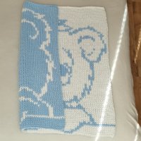 Ръчно плетени одеяла , снимка 11 - Спално бельо и завивки - 44470706