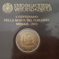 Ватикана 2023 – 2 евро - 500 години от смъртта на Пиетро Перуджино, снимка 3 - Нумизматика и бонистика - 44702016