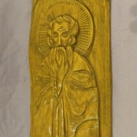 ръчна дърворезба на светец, снимка 5 - Антикварни и старинни предмети - 42263893