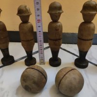 Стара игра с дървени фигури. , снимка 7 - Антикварни и старинни предмети - 34506002