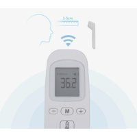 Дигитален термометър, безконтактен, за деца и възрастни, бял, снимка 2 - Други - 41119359