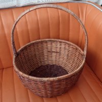 Плетена кошница, кръгла, снимка 7 - Други - 41911735