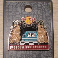 Оригинална метална значка Hard Rock Cafe Москва, Русия