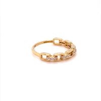 Златен дамски пръстен 2,43гр. размер:57 14кр. проба:585 модел:20063-2, снимка 3 - Пръстени - 42528773