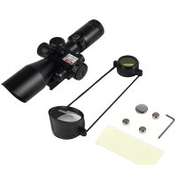Оптика лазерен прицел 2.5x-10x тактически мерник голямо увеличение лов, снимка 8 - Оборудване и аксесоари за оръжия - 41813759