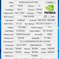 Продавам видео карта nVidia Palit GTS450 1GB DDR5 128bit VGA DVI HDMI PCI-E, снимка 6 - Видеокарти - 41433831