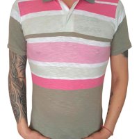 Мъжка блуза с яка - код 502, снимка 1 - Тениски - 36100493