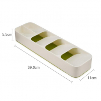 Органайзер за прибори, 11x39x5,5 см, Наличен в два цвята, снимка 5 - Прибори за хранене, готвене и сервиране - 35667500