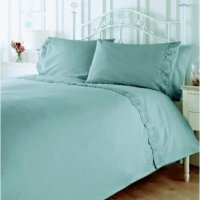 Едноцветни спални комплекти с дантела в нежни пастелни цветове, снимка 1 - Спално бельо - 44396232