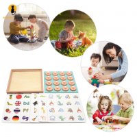Настолна детска игра Мемори шах с 6 бр. шаблони с изображения, снимка 6 - Образователни игри - 35941020