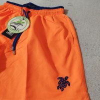 Мъжки бански Vilebrequin оранжеви с воден ефект нови модели 2023 шорти панталонки , снимка 2 - Бански - 40453610