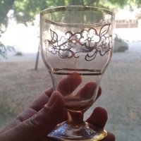 Стъклени ретро чаши, снимка 2 - Чаши - 34119318