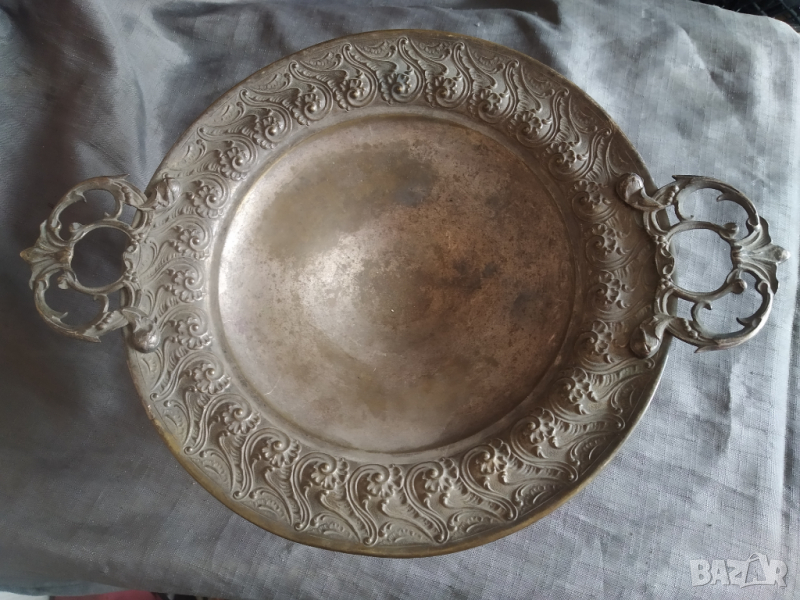 посребрена стара купа фруктиера арт нуво, снимка 1