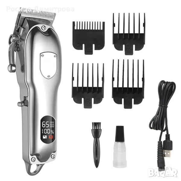 ПРОФЕСИОНАЛНА електрическа машинка за подстригване с LCD дисплей, снимка 1