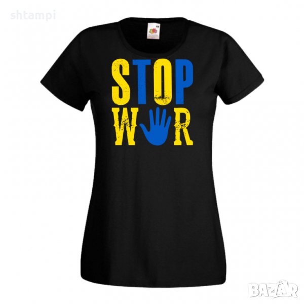 Дамска тениска STOP WAR,Support Ukraine, Stop War in Ukraine,, снимка 1