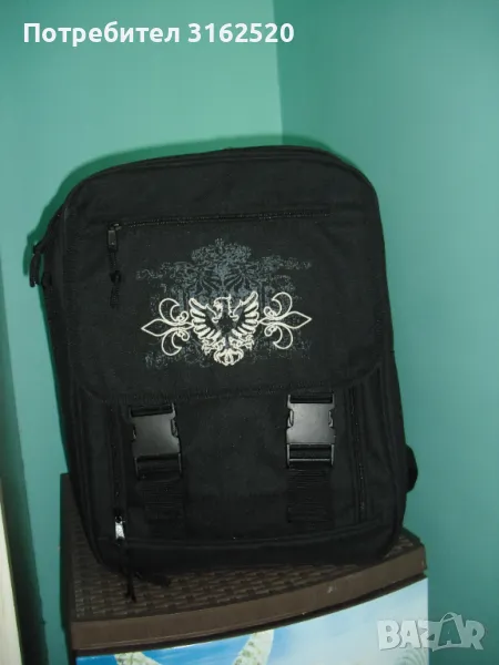 Черна ученическа раница, снимка 1