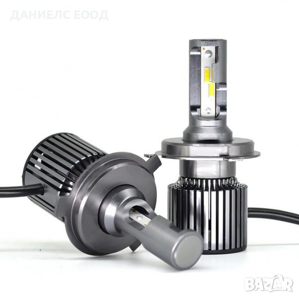 LED крушки за фарове R9 F32 mini H4 /50W-6000K-CANBUS, снимка 1