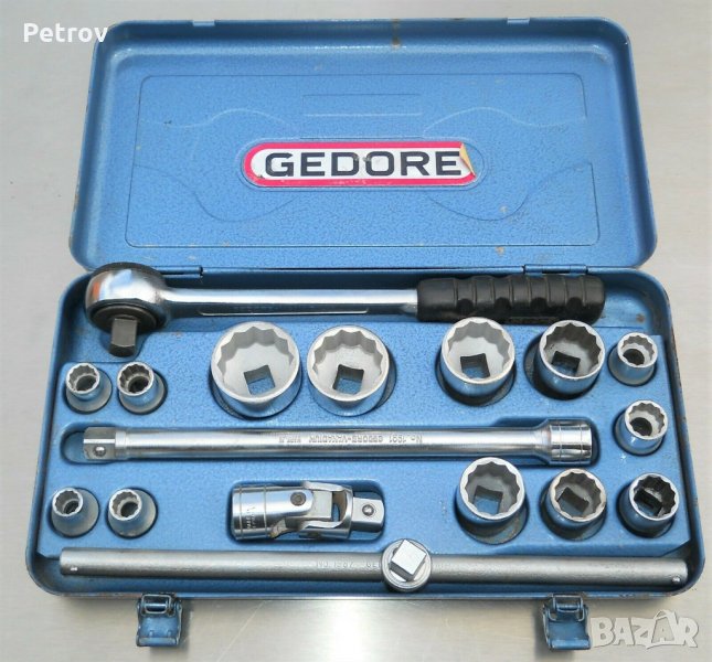 GEDORE No.D19 Germany - 1/2" PROFI Гедория !! ORIGINAL GEDORE Made in Germany !! Вложки 10 - 32 mm !, снимка 1