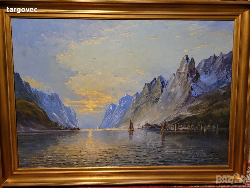 Картина масло на платно западна Европа, снимка 1