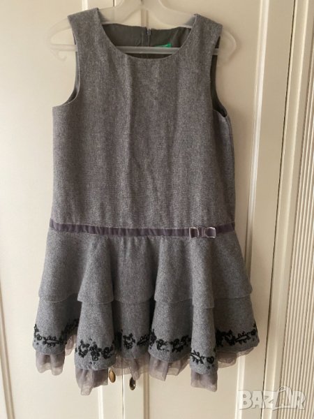 Детска зимна рокля/сукман Бенетон за 10/12години, снимка 1