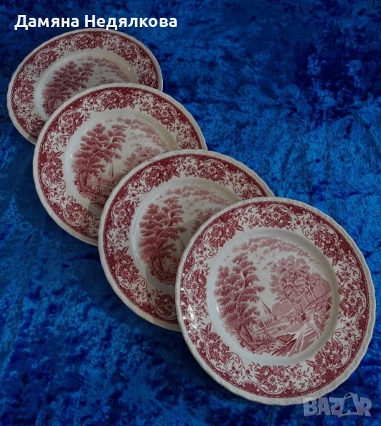 4 чинии Royal Tudor Ware – Olde England , снимка 1
