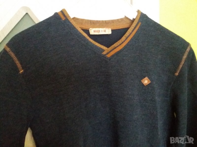 Мъжки пуловер с лого Marco Star - 100 % памук , снимка 1