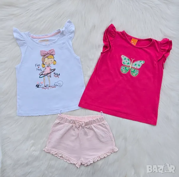 Тениски и къси панталони за момиче 2-3 години, снимка 1