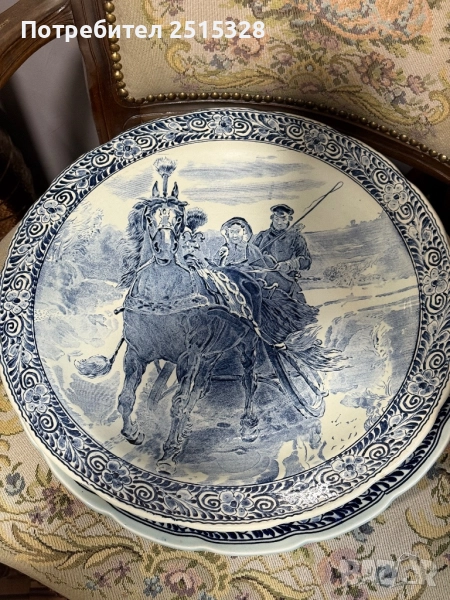 красива огромна чиния за стена , снимка 1