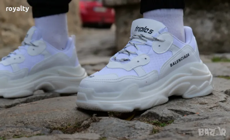 Balenciaga Triple S бели мъжки маратонки , снимка 1