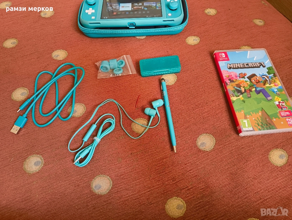 Nintendo switch lite + аксесоари и игра, снимка 1