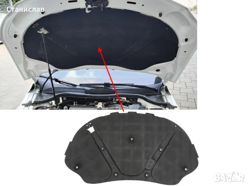 VW Passat CC изолация за преден капак, снимка 1