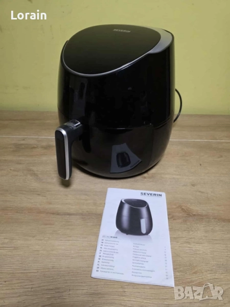 Фритюрник с горещ въздух XXL SEVERIN FR 2445, Капацитет 5L, 8 Програми, Керамична кошница, снимка 1