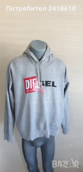 Diesel Oversize  Hoodie  Cotton Mens Size S - М  ОРИГИНАЛ! Мъжки Суичър  , снимка 1