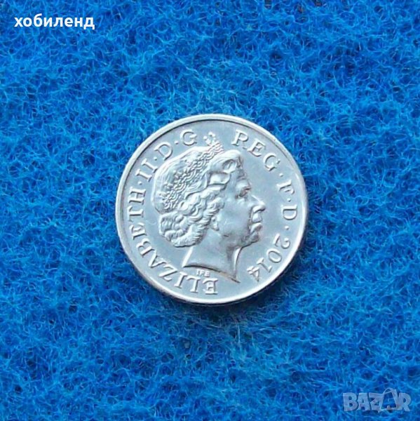 10 пенса Великобритания 2014- с гланца, снимка 1
