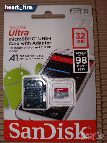 SanDisk Ultra 32GB SD карта памет , снимка 1