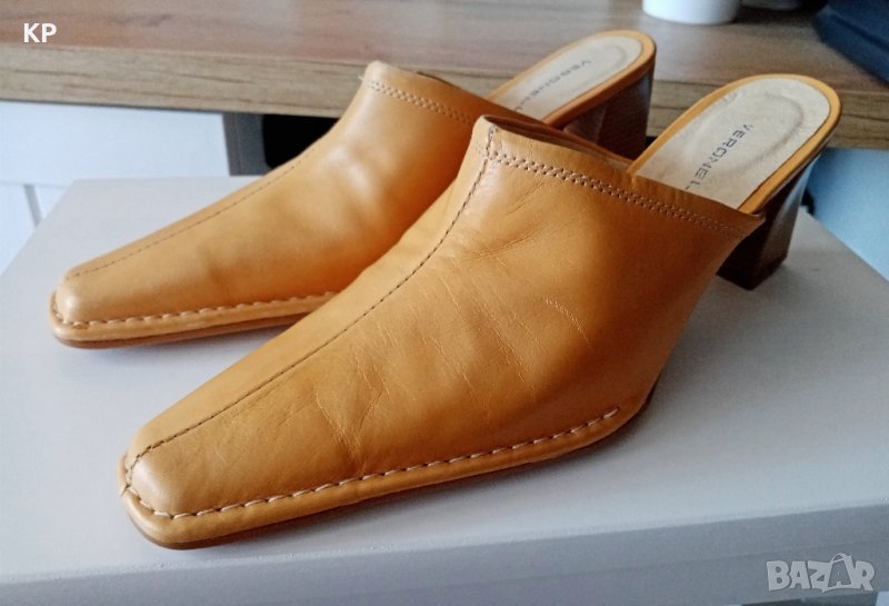 Чисто нови кожени чехли VERONELLA 38 номер , снимка 1