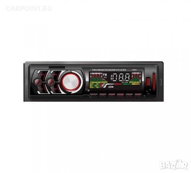 РАДИО MP3 ПЛЕЪР ЗА КОЛА ZAPPIN USB ,SD ,AUX ,LCD DISPLAY АВТО РАДИО 1781 1БР., снимка 1
