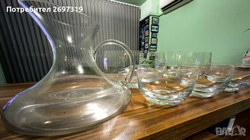 Стъклен сервиз за хранене , снимка 1